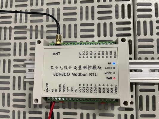 8 het Draadloze I O Controlemechanisme RTU 8DI8DO 2km Lora 433MHz van kanaalmodbus