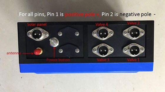 4-post Klepcontrolemechanisme die voor 9-36V gelijkstroom Kleppen 2km sluiten afstandsbediening draadloze irrigatie
