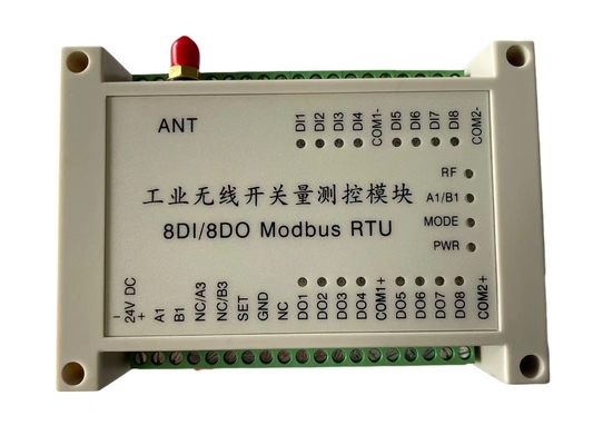 8DI8DO draadloze het Controlemechanismeagv Modbus RTU 2km van I O Afstandsbedieningmodule