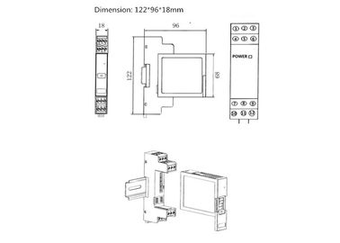 2 van de Isolatormodbus van het kanalen Digitale Signaal van het de Module Droge Contact I/O Goedkeuring van de Outputce