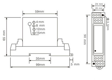 4-20mA Convertorac Type Huidige de Perforatie Huidige Zender van de Digitaal Signaalisolator