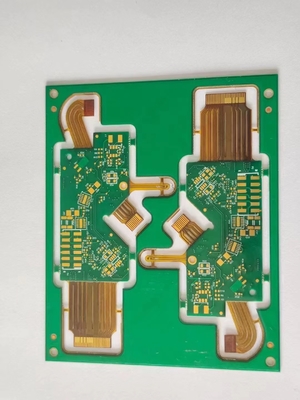 4 lagen van Stijve Flex PCB 1.0mm Hoge Prestatiesfr4 TG180 Materiaal